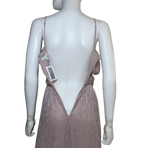 Intermix | Mauve Shimmer Dress - Picture 9 of 11